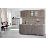 Alíz konyhablokk MDF fronttal, 200 cm, sonoma tölgy trüffel