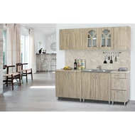 Flóra konyhablokk MDF fronttal, 200 cm, sonoma tölgy