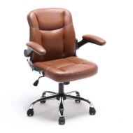 T-Irodai szék, barna textilbőr, GARED
