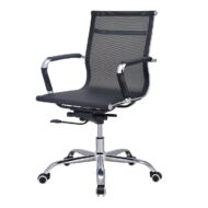 T-Modern irodai szék, kartámasszal, fekete háló, MELIS
